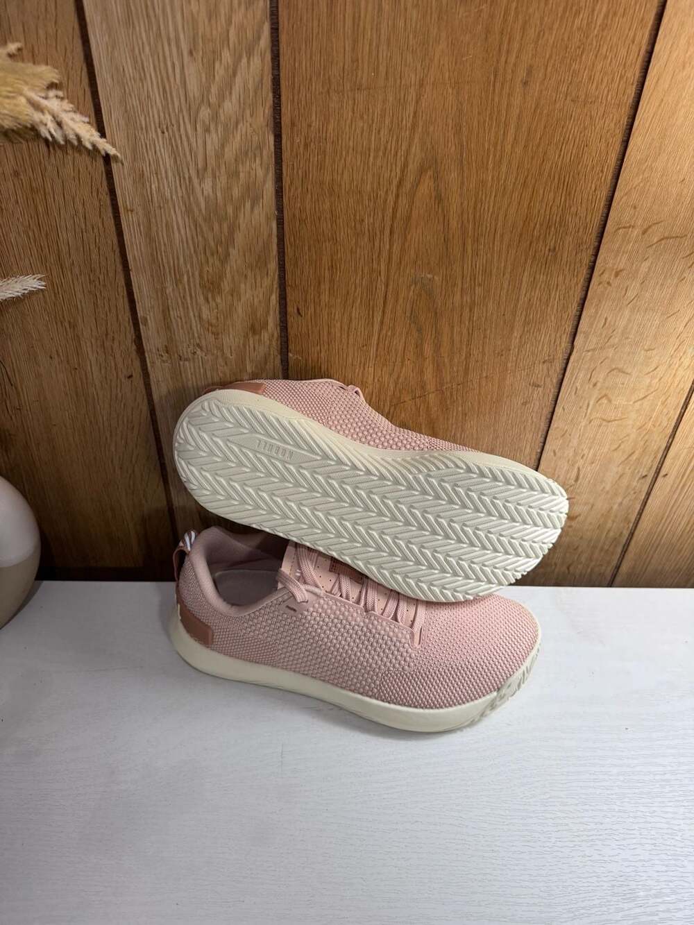 NOBULL Women's Pink Clay Outwork Flex Sneakers Shoes